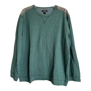 Jasso Elba Men’s Green Crewneck Sweatshirt, XXL